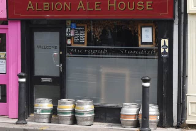 Albion Ale House in Standish got a Three rating