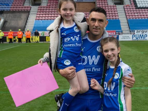 Gary Roberts and family during Sundays lap of honour at the DW