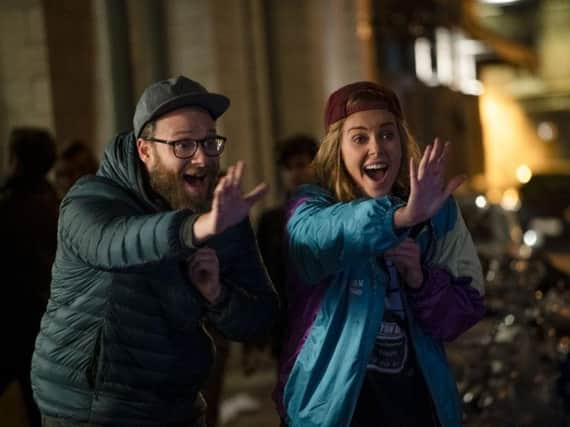Seth Rogen and Charlize Theron in Long Shot