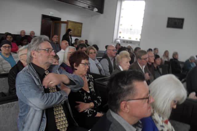 The congregation at one of Rev Melvin Bankss services