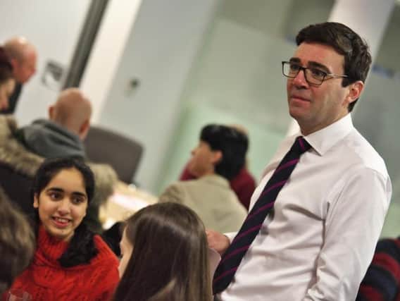 Andy Burnham at the Meet your Future launch
