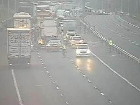 The M6 was closed for nine hours after the crash