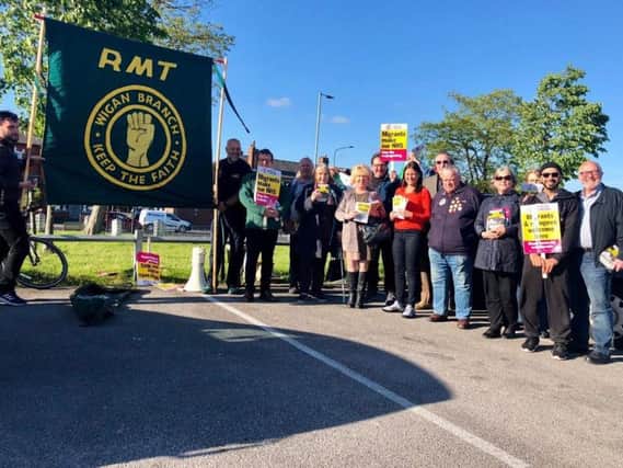 A campaign event in Douglas ward