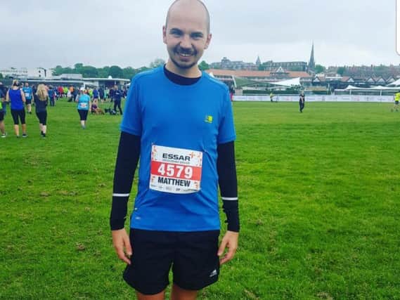 Matt also recently completed the Chester half marathon