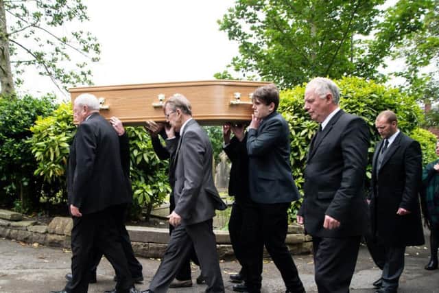 The funeral of World War Two hero Joe Wilson