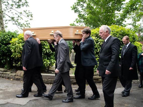 The funeral of World War Two hero Joe Wilson