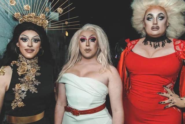 The drag queens who were also involved in the incident