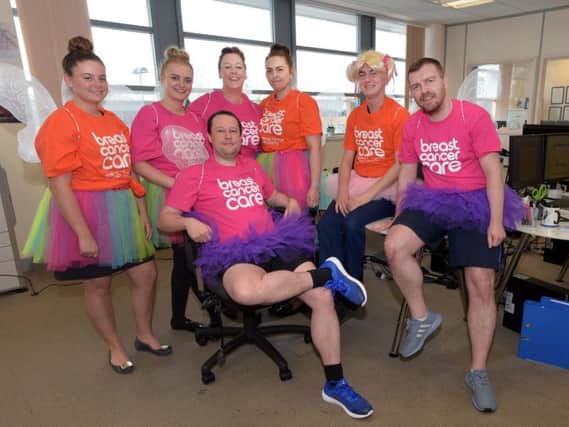 Staff from Personal Care Services are walking 27.2 miles along the Leeds - Liverpool Canal to raise money for Breast Cancer Care
