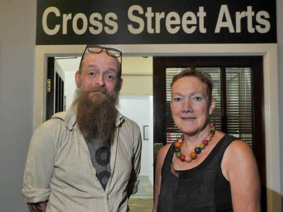 Steven Heaton and Jane Fairhurst. The name of the third finalist for the GM Arts Prize has not been revealed