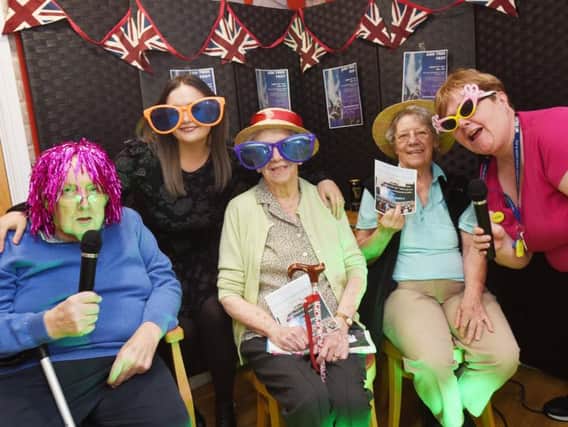 Jordan Dean, Audrey Harmer, Betty Battersby and lifestyle co-ordinator Lorraine Harris-Lee, at Ash Tree House care home, Hindley, get ready to host a singing competition, Ash Tree Fest