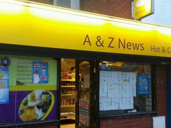 A to Z News on Wigan Road in Westhoughton which was hit by an early hours raid