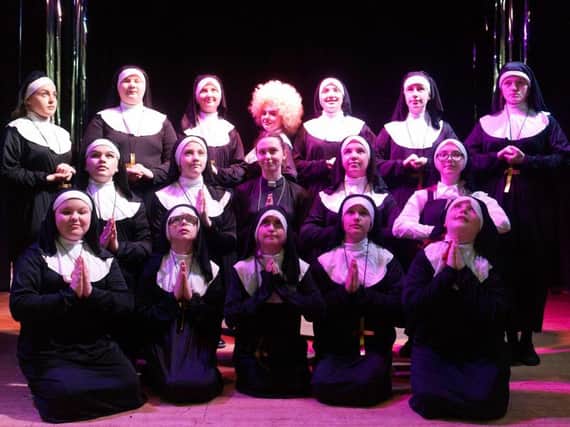 Second to nun - Bedford High's Sister Act cast