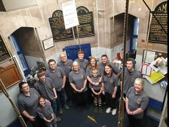 The bell ringers at St Wilfrid's