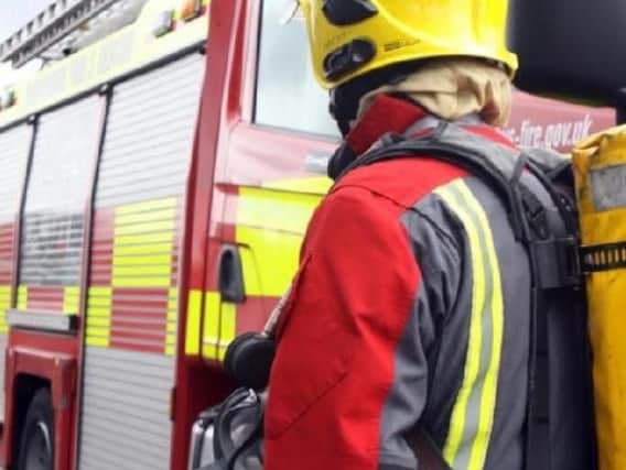 Firefighters were called to the scene at around 3.15pm