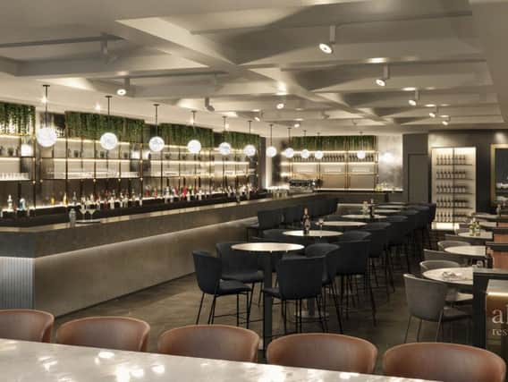 An artist impression of the bar area at Albert's at Standish