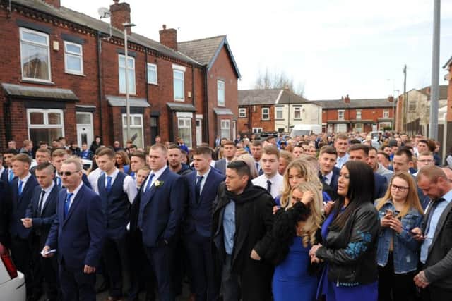 Family and friends turned out in force for Billy's funeral in January