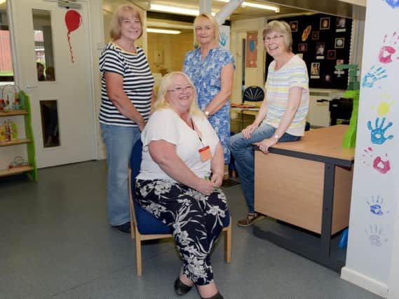Wigan Carers Centre volunteers Anne Clarke, Janet Turton. Julie McCombes and Liz Robinson.