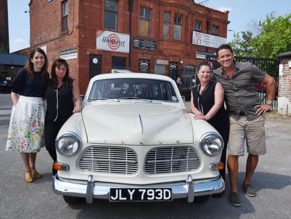 Antiques and Oddities owners Amanda Brady, and Carol Worthington meet antiques expert Stephanie Connell and Hollyoaks actor Nick Pickard,