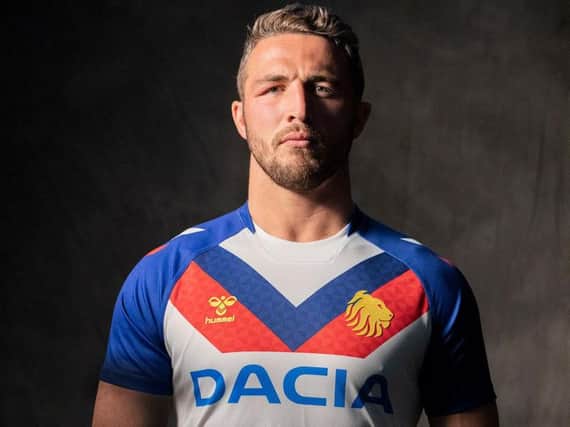 Sam Burgess in the new kit