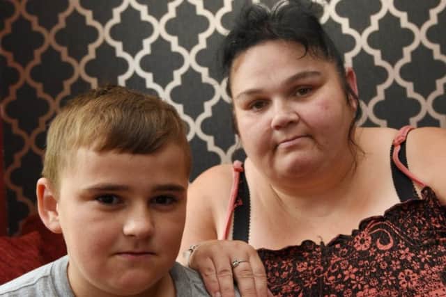 Mum Lindsay Howarth with 11-year-old son Corey