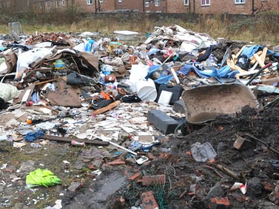 Fly-tipped waste in Norley in 2018