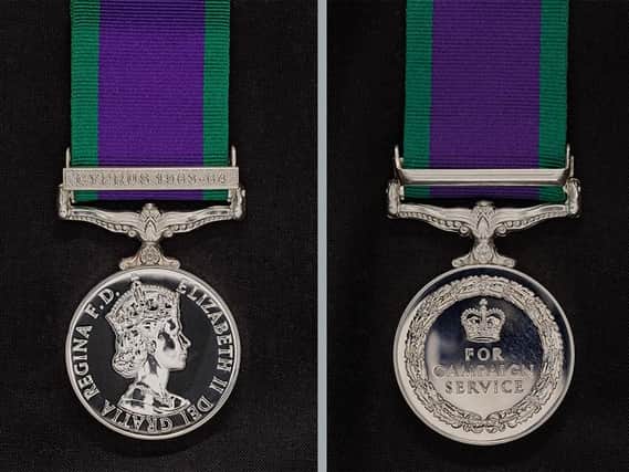 A Northern Ireland service medal