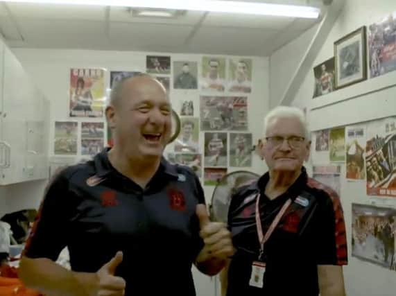 Kit men Roy and George will feature in the first episode of Energy Behind The Team