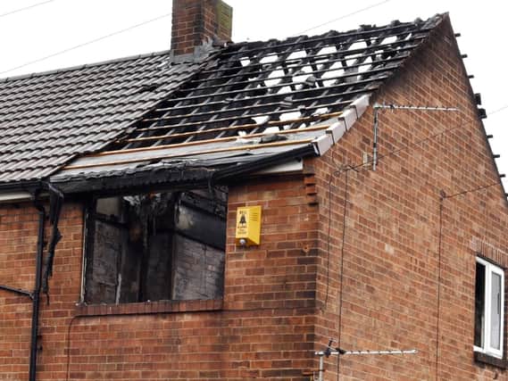 This flat was destroyed by a blaze overnight