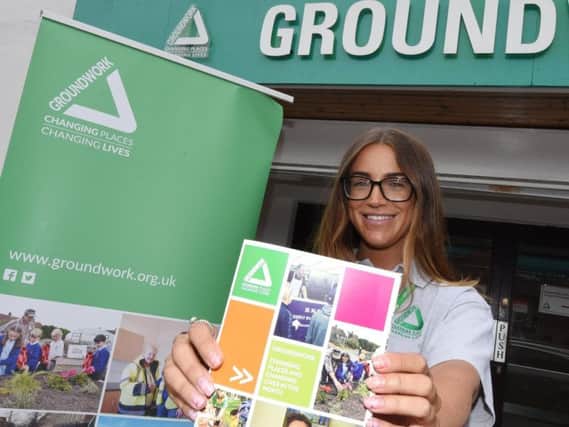 Amy Stark from Groundwork, based in Wigan, promotes the new scheme, Hidden Talent, to help people use their skills and get a job