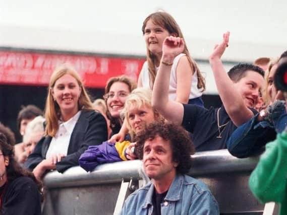 Leo Sayer at the dreadfully attended Hilton Park 98 concert where he was a performer