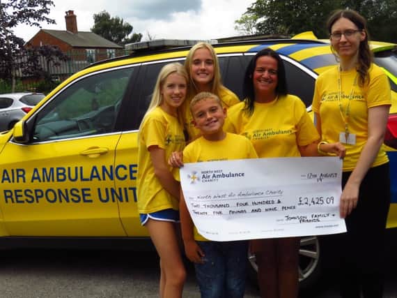 Rebecca Hartop, Chloe Johnson, Joshua Johnson, Angela Johnson and Jennifer Tunstall from NWAA