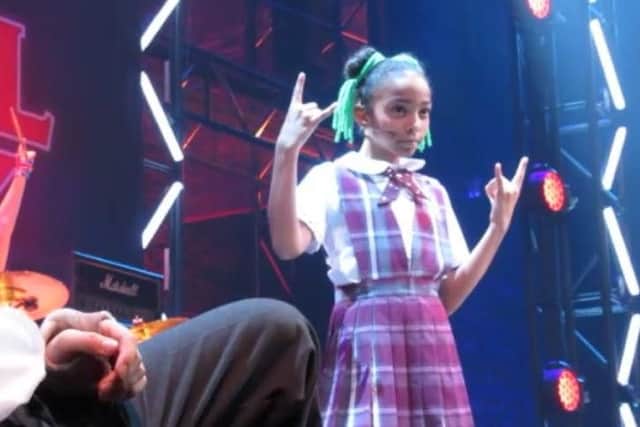 Jennifer on stage