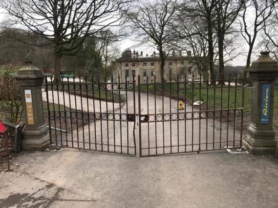 The gates at Haigh Hall