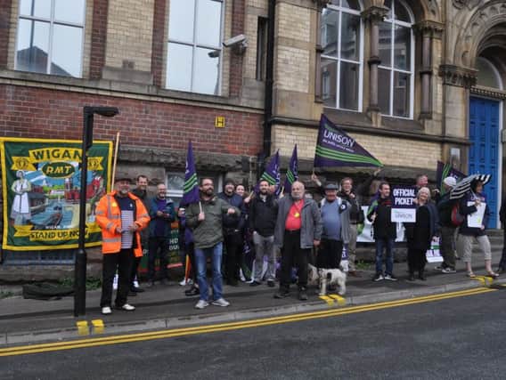 Addaction staff on strike in Wigan