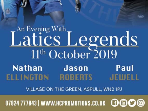 HC Promotions presents An Evening With Latics Legends  at The Village On The Green, Aspull, on Friday, October 11
