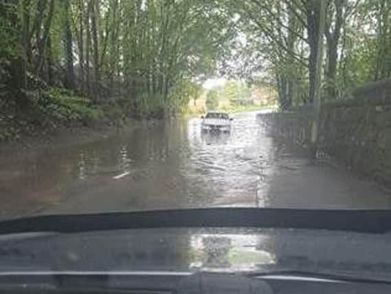 Flooding in Back Lane, Appley Bridge