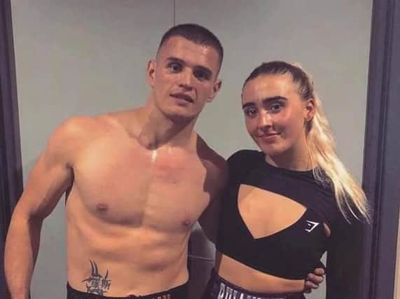 Rhiannon Dixon with partner Ross Thomasson