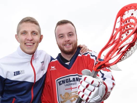 Sam Walsh and Dan Eckersall, who both work at Dean Trust Rose Bridge and compete in international sport
