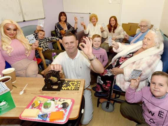 Volunteers held a tea party for Lucy at the hospital
