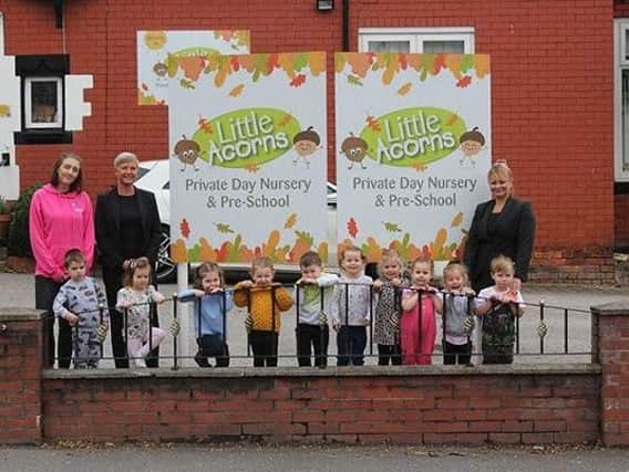 Staff and children at Little Acorns Nursery in Atherton have raised 2,000 for Alzheimers Society