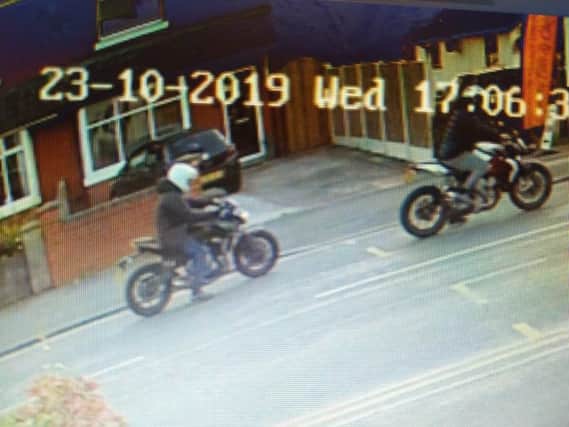CCTV footage of the biker gang escaping