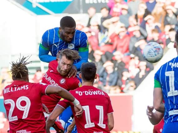 Chey Dunkley heads Latics in front at Bristol City