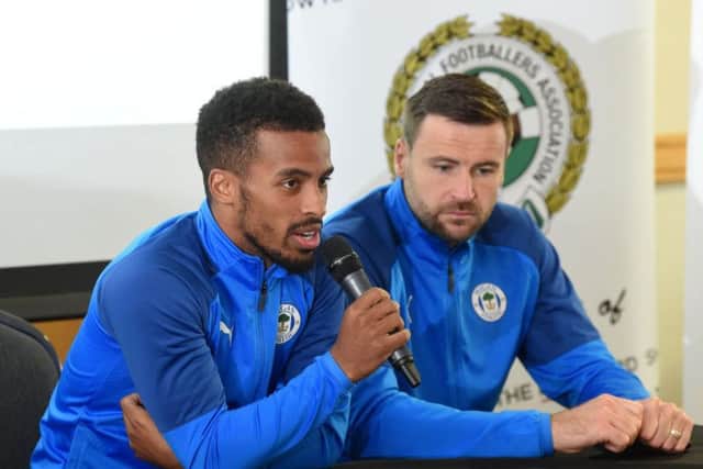 Nathan Byrne and David Marshall at the Q&A session