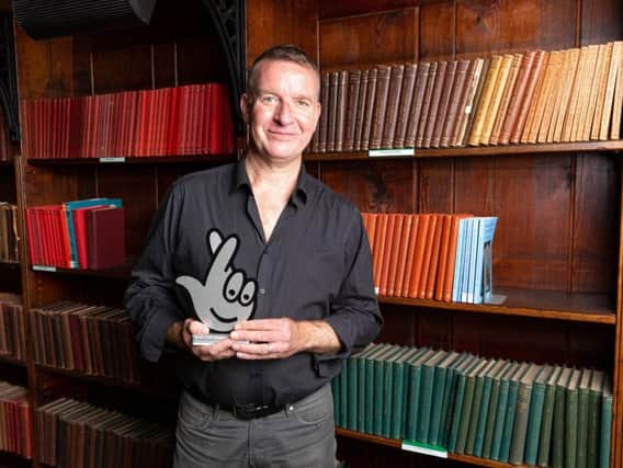 Stewart celebrates winning top award for bringing music to libraries