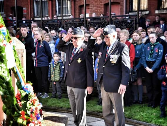 Wigan falls silent on Remembrance Sunday 2019