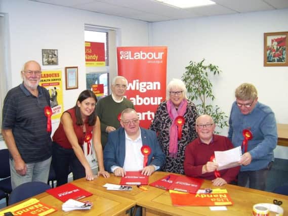 Lisa Nandy with Wigan Labour activists