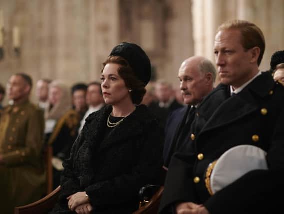 Olivia Colman as Queen Elizabeth II and Tobias Menzies as The Duke of Edinburgh