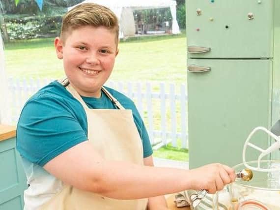 Finley on Junior Bake Off