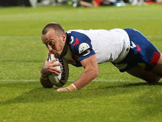 Josh Hodgson scored one of the tries which helped put GB 10-0 up