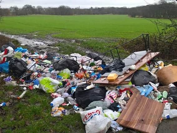Fly-tipping found by a Wigan Council officer at a notorious borough hotspot